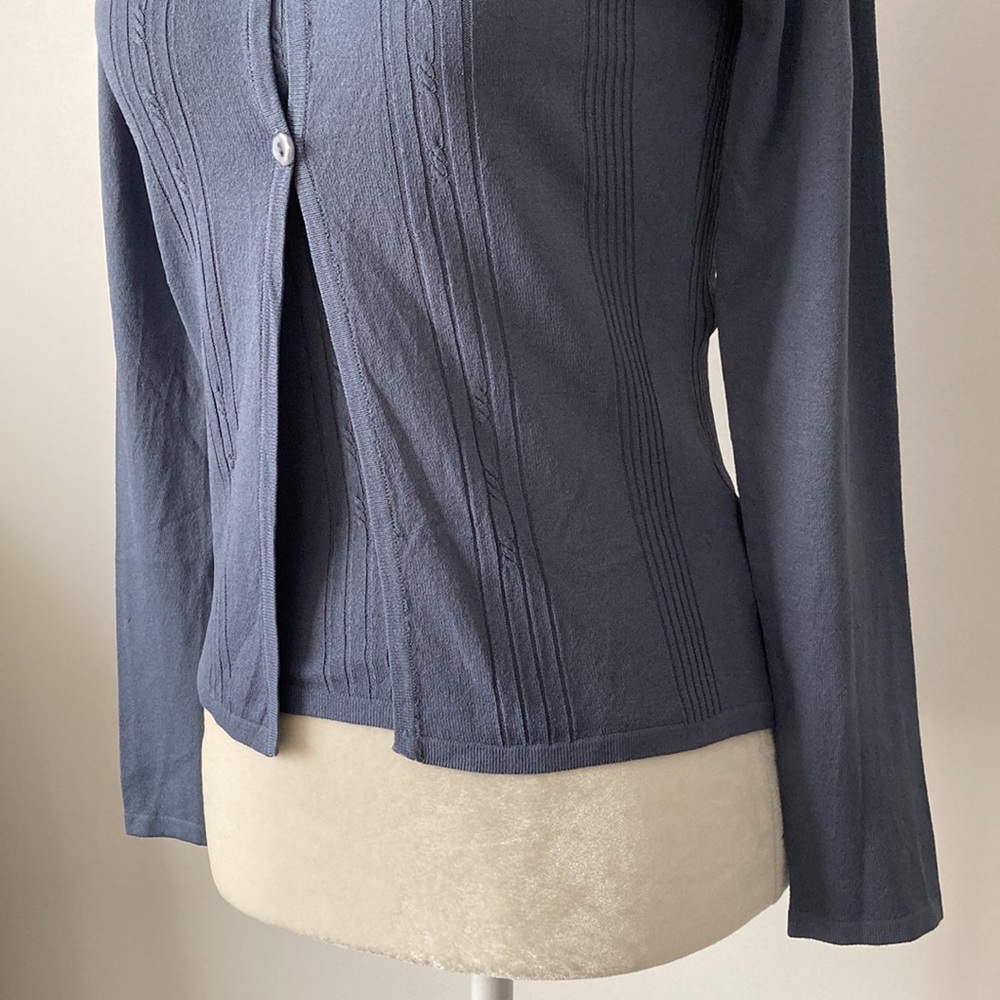 Co-Ord Rib-Knit Cardigan Sweater Set - Picture 4 of 11